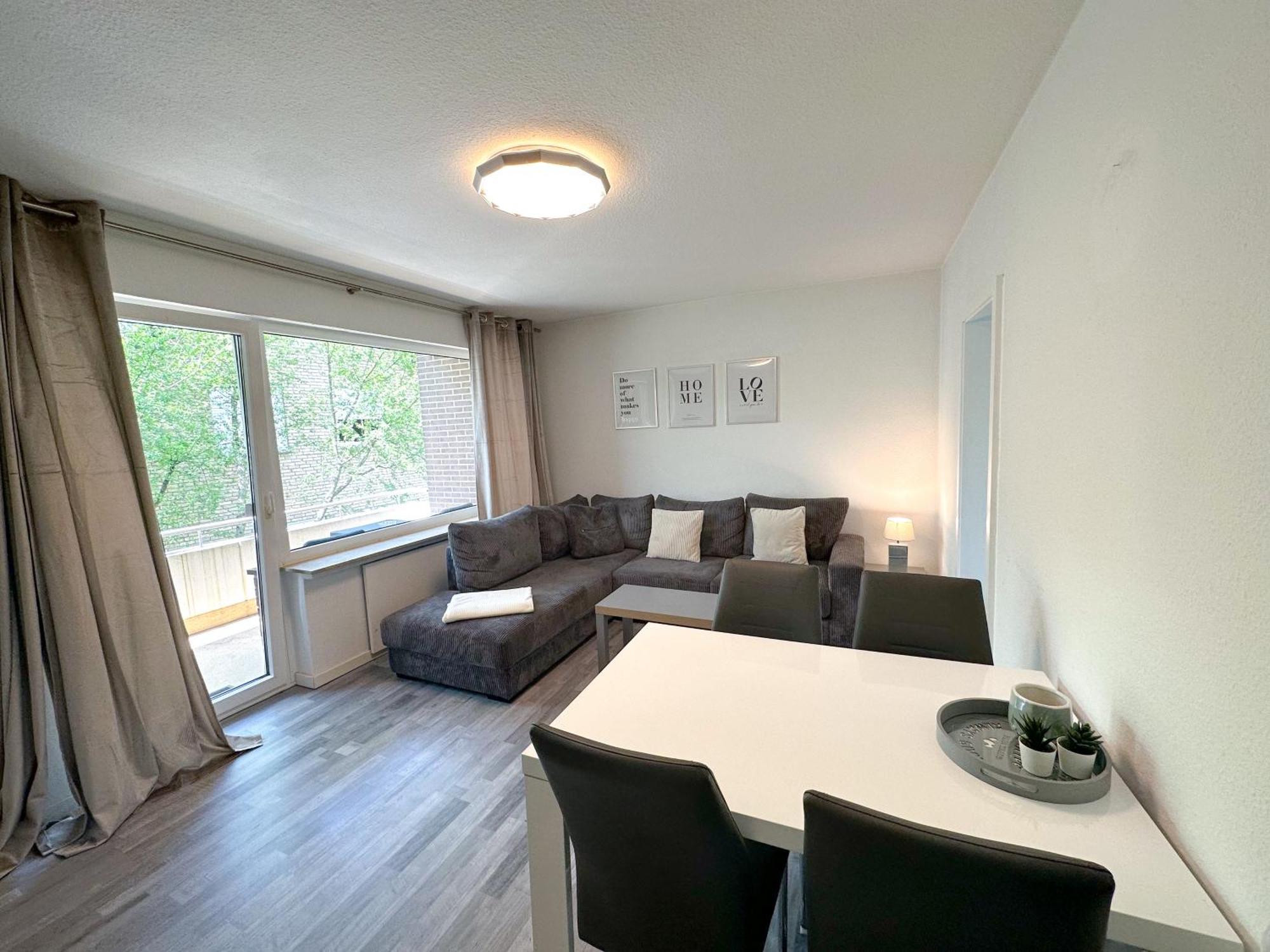 Stilvolles, Frisch Renoviertes 2Zi Apartment Mit Kueche Und Balkon In Kliniknaehe Bad Oeynhausen Eksteriør bilde