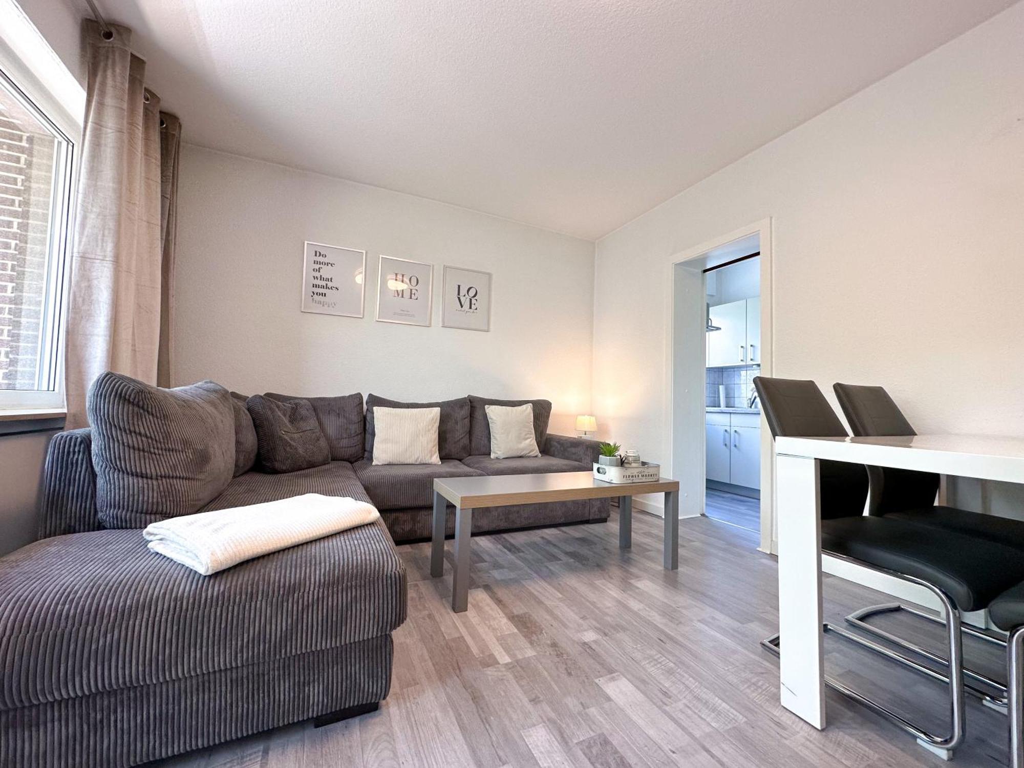 Stilvolles, Frisch Renoviertes 2Zi Apartment Mit Kueche Und Balkon In Kliniknaehe Bad Oeynhausen Eksteriør bilde